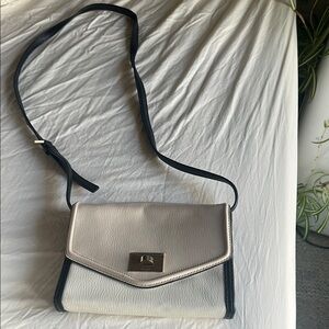 Elegant Cream and Black Crossbody Kate Spade Bag